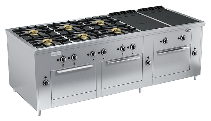 Плита газовая Вулкан ПРГ-IIA-10-2 3ДШ Maxi ― Официальный сайт Российских производителей промышленного оборудования