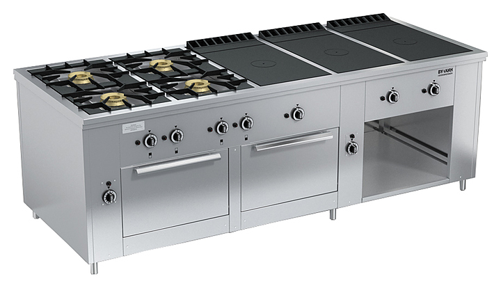 Плита газовая Вулкан ПРГ-IIA-10-3 2ДШ Maxi ― Официальный сайт Российских производителей промышленного оборудования